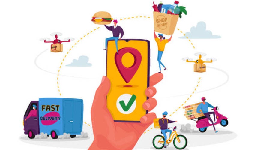 Fast food ordering system for managing fast food orders from ordering to delivery.